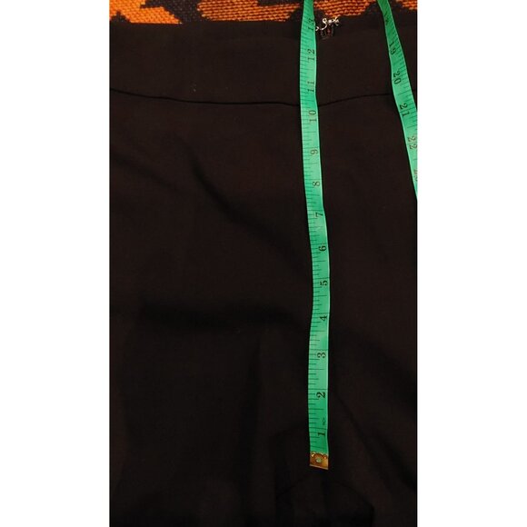 NWOT LOFT Plus Women's Black Cropped Wide Leg Pants Gold Buttons Sides. SZ 16 - Picture 9 of 10